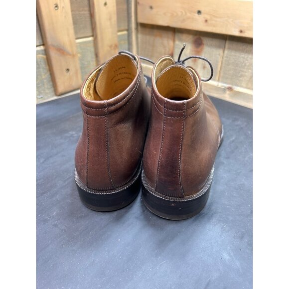 Johnston & Murphy Mens Brown Leather Chukka Boots 10.5 Dress Shoes main image 10